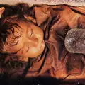 Preserved mummy of the Sicilian sleeping beauty