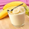 Желиран йогурт с банани