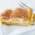 Бишкотена торта с маскарпоне и цедено мляко