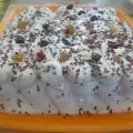 Бишкотена торта с кисело мляко и желатин