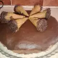 Бисквитена торта с кисело мляко и шоколад