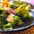 Stewed Broccoli with White Cheese
