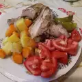 Пилешки бутчета със зеленчуци в плик