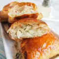 Puff Pastries with Blue Cheese and Brie Cheese