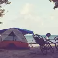 Плажната ивица на къмпинг Градина без палатки и каравани