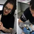 Нечувано! Мъж татуира котката си