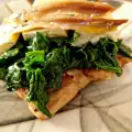 Chicken Thigh Steaks with Spinach and Anchovies
