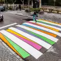 Пешеходни пътеки в Мадрид се превърнаха в истиснко изкуство
