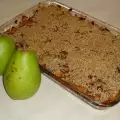 Crumble with Pears and Caramel