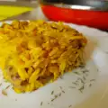 Пикантен дългозърнест ориз с гъби на тиган