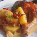Домашно задушено пилешко с картофи