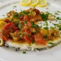 Fish Fillet with Cherry Tomato and Capers Sauce
