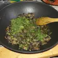 Mushrooms in a Pan with Olive Oil