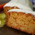 Кекс с моркови и крема сирене