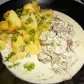 Oyster Mushrooms with Cream Sauce