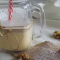 Invigorating Cocktail with Raw Egg, Milk and Honey
