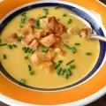 Крем супа с праз лук и кореноплодни