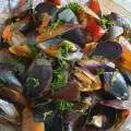 Stewed Mussels in Butter