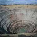 Abandoned Diamond Mine in Russia Swallows Helicopters