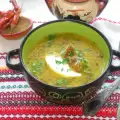 Гъбена супа със зеленчуци и ориз