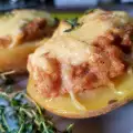 Stuffed Potatoes with Minced Meat and Yellow Cheese