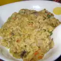 Пикантен ориз с телешки бульон