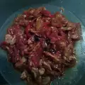 Пилешка кавърма с доматено пюре