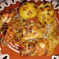 Пилешки крилца с праз лук и картофи във фолио