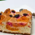 Cake with Apricots and Blueberries