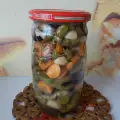 Marinated Popped Hot Peppers