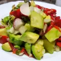 Avocado, Cucumber and Roasted Pepper Salad