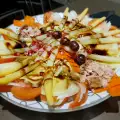 White Asparagus, Tuna and Pomegranate Salad