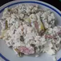 Марокканский салат с кускусом и курицей