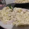 Салата с пилешко филе и картофи