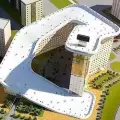 Покривът на сграда в Казахстан ще се превърне в ски писта