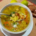 Гъбена супа от шийтаке и шафран