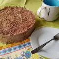 Шоколадово-бисквитена торта със заквасена сметана