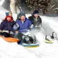Спускане с каяк на сняг на Витоша