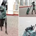 Изваяна скулптура на жена се превърна в хит атракция за нула време