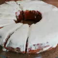 Солен кекс с кренвирши и глазура
