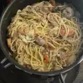 Spaghetti with Oysters and Shrimp