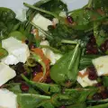 Spinach Salad with Pomegranate and Brie Cheese