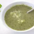 Млечна супа със спанак