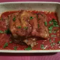 Свински гърди на фурна с доматен сос