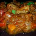 Pork with Tomatoes in a Pan