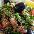 Healthy Pink Tomato and Hemp Seed Tabbouleh