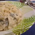 Tagliatelle with Blue Cheese and Spinach