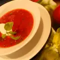 Tomato Cream Soup with Basil and Oregano