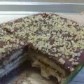 Бърза бишкотена торта с пудинг