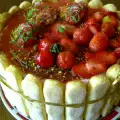 Бишкотена торта с ягоди и маскарпоне